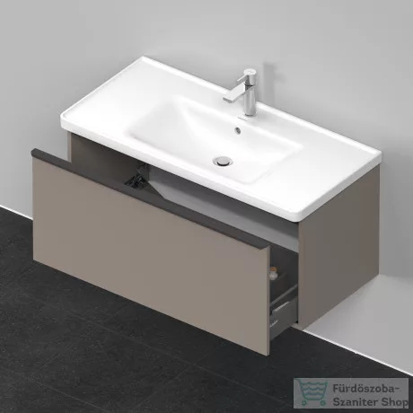 Duravit D-NEO 984x452 mm-es 1 fiókos alsószekrény 236710 mosdóhoz,Basalt Matt Decor DE425604343