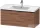 Duravit D-NEO 98,4x4,2 cm-es, 1 fiókos alsószekrény fekete fogantyúval 236710 mosdóhoz, matt dió DE42560BD790000