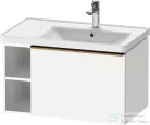 Duravit D-NEO 78,4*45,2 cm-es, 1 fiókos alsószekrény csiszolt bronz színű fogantyúval, mosdó és csaptelep nélkül, matt fehér DE4257004180000