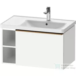   Duravit D-NEO 78,4*45,2 cm-es, 1 fiókos alsószekrény csiszolt bronz színű fogantyúval, mosdó és csaptelep nélkül, matt fehér DE4257004180000