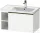 Duravit D-NEO 78,4*45,2 cm-es, 1 fiókos alsószekrény csiszolt bronz színű fogantyúval, mosdó és csaptelep nélkül, matt fehér DE4257004180000
