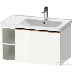   Duravit D-NEO 78,4*45,2 cm-es, 1 fiókos alsószekrény csiszolt bronz színű fogantyúval, mosdó és csaptelep nélkül, fényes fehér DE4257004220000
