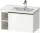 Duravit D-NEO 78,4*45,2 cm-es, 1 fiókos alsószekrény csiszolt bronz színű fogantyúval, mosdó és csaptelep nélkül, fényes fehér DE4257004220000
