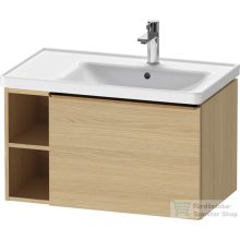   Duravit D-NEO 78,4*45,2 cm-es, 1 fiókos alsószekrény csiszolt bronz színű fogantyúval, mosdó és csaptelep nélkül, natúr tölgy DE4257004300000