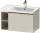 Duravit D-NEO 78,4*45,2 cm-es, 1 fiókos alsószekrény csiszolt bronz színű fogantyúval, mosdó és csaptelep nélkül, matt taupe DE4257004910000