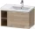 Duravit D-NEO 78,4*45,2 cm-es, 1 fiókos alsószekrény króm színű fogantyúval, mosdó és csaptelep nélkül, márványos tölgy DE4257010550000