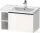 Duravit D-NEO 784x452 mm-es 1 fiókós,nyitott polcos függesztett szekrény 237080 mosdóhoz,White High Gloss Decor DE425702222