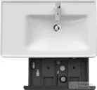 Duravit D-NEO 784x452 mm-es 1 fiókós,nyitott polcos függesztett szekrény 237080 mosdóhoz,White High Gloss Decor DE425702222