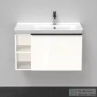Duravit D-NEO 784x452 mm-es 1 fiókós,nyitott polcos függesztett szekrény 237080 mosdóhoz,White High Gloss Decor DE425702222