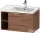 Duravit D-NEO 78,4*45,2 cm-es, 1 fiókos alsószekrény polírozott arany színű fogantyúval, mosdó és csaptelep nélkül, matt dió DE4257034790000