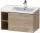 Duravit D-NEO 78,4*45,2 cm-es, 1 fiókos alsószekrény rozsdamentes acél színű fogantyúval, mosdó és csaptelep nélkül, márványos tölgy DE4257070550000