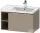 Duravit D-NEO 78,4*45,2 cm-es, 1 fiókos alsószekrény rozsdamentes acél színű fogantyúval, mosdó és csaptelep nélkül, matt len DE4257070750000