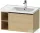 Duravit D-NEO 78,4*45,2 cm-es, 1 fiókos alsószekrény fekete színű fogantyúval, mosdó és csaptelep nélkül, natúr tölgy DE42570BD300000