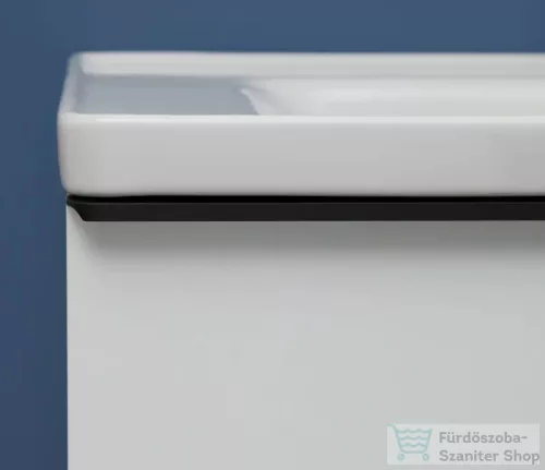 Duravit D-NEO 78,4*45,2 cm-es, 1 fiókos alsószekrény fekete színű fogantyúval, mosdó és csaptelep nélkül, natúr tölgy DE42570BD300000