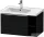 Duravit D-NEO 78,4x45,2 cm-es, 1 fiókos alsószekrény króm fogantyúval 236980 mosdóhoz, matt fekete tölgy DE4258010160000