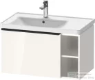 Duravit D-NEO 784x452 mm-es 1 fiókós,nyitott polcos függesztett szekrény 236980 mosdóhoz,White High Gloss Decor DE425802222