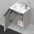 Duravit D-NEO 410x274 mm-es 1 ajtós,balos,függesztett szekrény 072343 mosdóhoz,Concrete Grey Matt Decor DE4259L0707