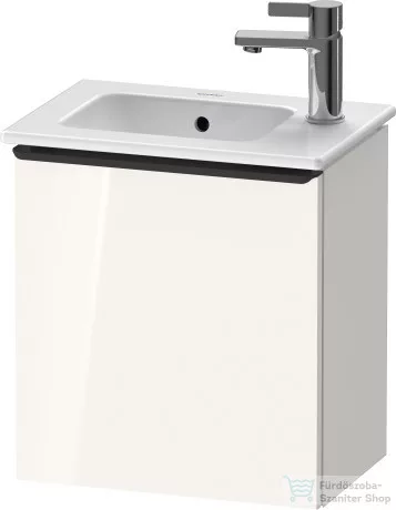Duravit D-NEO 410x274 mm-es 1 ajtós,jobbos,függesztett szekrény 072343 mosdóhoz,White High Gloss Decor DE4259R2222