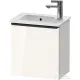 Duravit D-NEO 410x274 mm-es 1 ajtós,jobbos,függesztett szekrény 072343 mosdóhoz,White High Gloss Decor DE4259R2222