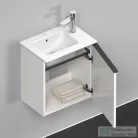 Duravit D-NEO 410x274 mm-es 1 ajtós,jobbos,függesztett szekrény 072343 mosdóhoz,White High Gloss Decor DE4259R2222