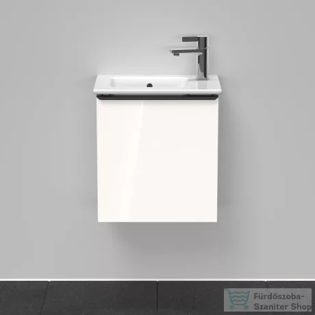 Duravit D-NEO 410x274 mm-es 1 ajtós,jobbos,függesztett szekrény 072343 mosdóhoz,White High Gloss Decor DE4259R2222