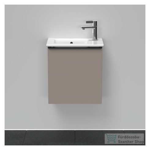 Duravit D-NEO 410x274 mm-es 1 ajtós,jobbos,függesztett szekrény 072343 mosdóhoz,Basalt Matt Decor DE4259R4343