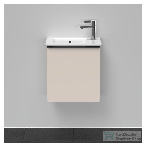 Duravit D-NEO 410x274 mm-es 1 ajtós,jobbos,függesztett szekrény 072343 mosdóhoz,Taupe Matt Decor DE4259R9191