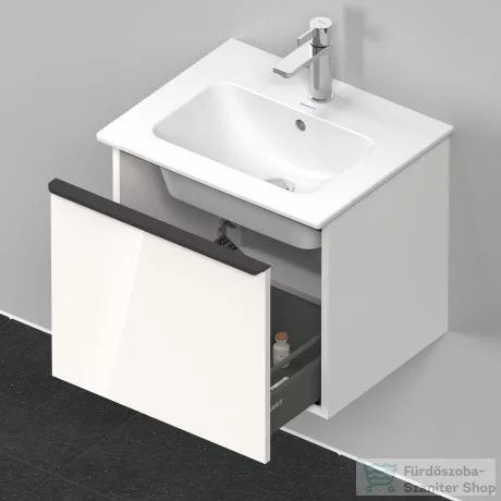 Duravit D-NEO 510x402 mm-es 1 fiókos függesztett szekrény 233653XXX mosdóhoz,White High Gloss Decor DE426002222