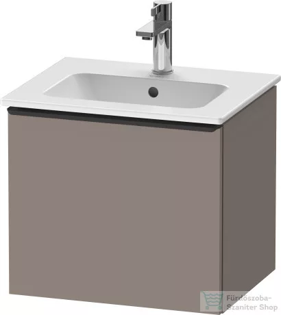 Duravit D-NEO 510x402 mm-es 1 fiókos függesztett szekrény 233653XXX mosdóhoz,Basalt Matt Decor DE426004343