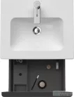 Duravit D-NEO 510x402 mm-es 1 fiókos függesztett szekrény 233653XXX mosdóhoz,Basalt Matt Decor DE426004343