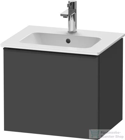 Duravit D-NEO 510x402 mm-es 1 fiókos függesztett szekrény 233653XXX mosdóhoz,Graphite Matt Decor DE426004949