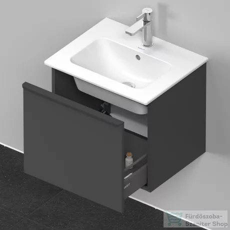 Duravit D-NEO 510x402 mm-es 1 fiókos függesztett szekrény 233653XXX mosdóhoz,Graphite Matt Decor DE426004949