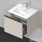 Duravit D-NEO 510x402 mm-es 1 fiókos függesztett szekrény 233653XXX mosdóhoz,Taupe Matt Decor DE426009191