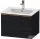 Duravit D-NEO 61x46,2 cm-es, 1 fiókos függesztett szekrény szálcsiszolt bronz fogantyúval, 233663XXX mosdóhoz, matt fekete tölgy DE4261004160000