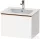 Duravit D-NEO 61x46,2 cm-es, 1 fiókos függesztett szekrény szálcsiszolt bronz fogantyúval, 233663XXX mosdóhoz, matt fehér DE4261004180000