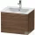 Duravit D-NEO 61x46,2 cm-es, 1 fiókos függesztett szekrény szálcsiszolt bronz fogantyúval, 233663XXX mosdóhoz, matt sötét dió DE4261004210000