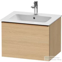   Duravit D-NEO 61x46,2 cm-es, 1 fiókos függesztett szekrény szálcsiszolt bronz fogantyúval, 233663XXX mosdóhoz, natúr tölgy DE4261004300000