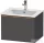 Duravit D-NEO 61x46,2 cm-es, 1 fiókos függesztett szekrény szálcsiszolt bronz fogantyúval, 233663XXX mosdóhoz, matt grafit DE4261004490000