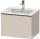 Duravit D-NEO 61x46,2 cm-es, 1 fiókos függesztett szekrény szálcsiszolt bronz fogantyúval, 233663XXX mosdóhoz, matt taupe DE4261004910000