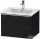 Duravit D-NEO 61x46,2 cm-es, 1 fiókos függesztett szekrény króm fogantyúval, 233663XXX mosdóhoz, matt fekete tölgy DE4261010160000
