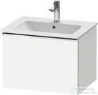 Duravit D-NEO 61x46,2 cm-es, 1 fiókos függesztett szekrény króm fogantyúval, 233663XXX mosdóhoz, matt fehér DE4261010180000