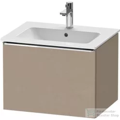   Duravit D-NEO 61x46,2 cm-es, 1 fiókos függesztett szekrény króm fogantyúval, 233663XXX mosdóhoz, matt len DE4261010750000