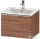 Duravit D-NEO 61x46,2 cm-es, 1 fiókos függesztett szekrény króm fogantyúval, 233663XXX mosdóhoz, matt dió DE4261010790000