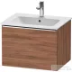 Duravit D-NEO 61x46,2 cm-es, 1 fiókos függesztett szekrény króm fogantyúval, 233663XXX mosdóhoz, matt dió DE4261010790000