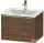 Duravit D-NEO 61x46,2 cm-es, 1 fiókos függesztett szekrény polírozott arany hatású fogantyúval, 233663XXX mosdóhoz, matt sötét dió DE4261034210000
