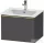 Duravit D-NEO 61x46,2 cm-es, 1 fiókos függesztett szekrény polírozott arany hatású fogantyúval, 233663XXX mosdóhoz, matt grafit DE4261034490000