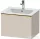 Duravit D-NEO 61x46,2 cm-es, 1 fiókos függesztett szekrény polírozott arany hatású fogantyúval, 233663XXX mosdóhoz, matt taupe DE4261034910000