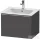 Duravit D-NEO 61x46,2 cm-es, 1 fiókos függesztett szekrény rozsdamentes acél hatású fogantyúval, 233663XXX mosdóhoz, matt grafit DE4261070490000