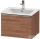 Duravit D-NEO 61x46,2 cm-es, 1 fiókos függesztett szekrény rozsdamentes acél hatású fogantyúval, 233663XXX mosdóhoz, matt dió DE4261070790000