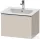 Duravit D-NEO 61x46,2 cm-es, 1 fiókos függesztett szekrény rozsdamentes acél hatású fogantyúval, 233663XXX mosdóhoz, matt taupe DE4261070910000